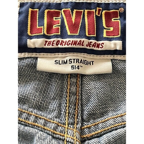 Vintage Levis 514 Mens 29x31 Slim Straight Light Wash 100% Cotton - Picture 1 of 10